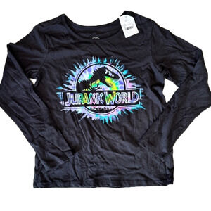 New Jurassic World Long Sleeve Graphic‎ Tee Shirt Small 6/6x